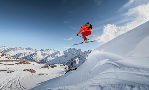 WDZFF Jigsaw Puzzle 1000 Stück Ski-Sport-Poster Buntes Für Die Ganze Familie Erwachsene Zp29Qk von WDZFF