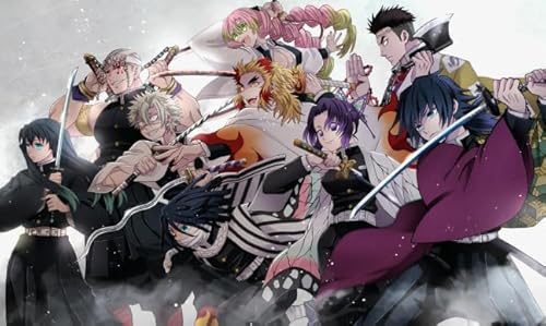 WDZFF Jigsaw Puzzle 1000 Teile,Japanese Animes,Tanjirou Nezuko Demons,Posters Puzzle,Difficult Challenge Fun Jigsaw Puzzle,Lernspielzeug Für Erwachsene Zq465Zp von WDZFF