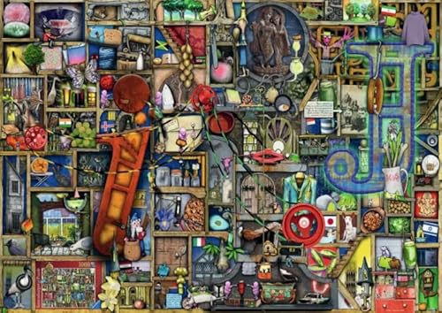 WDZFF Jigsaw Puzzle 1000 Teile Abstrakte Kunstszene Poster Holzpuzzle Home Stressabbau Spiel Tq138Xz von WDZFF