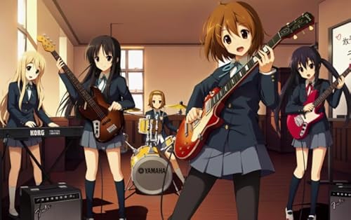 WDZFF Jigsaw Puzzle 1000 Teile Anime K-On！Posters Buntes Geschicklichkeitsspiel Für Die Ganze Familie Erwachsene Zs286Wy von WDZFF