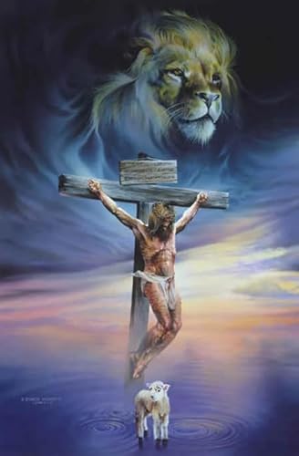 WDZFF Jigsaw Puzzle 1000 Teile Jesus Retro Poster Holzpuzzle Home Stressabbau Spiel Tq10Xz von WDZFF