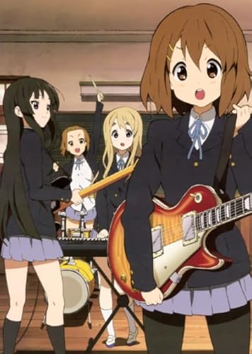 WDZFF Jigsaw Puzzle 1000 Teile Musik Anime K-On！Japanisches Poster Holzpuzzle Haus Stressabbau Spiel Mt11Zp von WDZFF