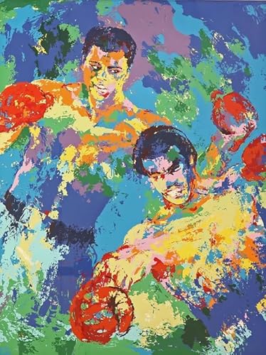 WDZFF Puzzle 1000 Stück, Abstract Boxing Art Colourful Oil Painting Poster, Irregular Puzzles,Wand Kunst Dekoration, Adult Puzzle Games Toys Pw153Zp von WDZFF