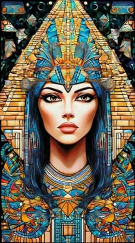 WDZFF Puzzle 1000 Teile,Egypt Woman Color Pictures,Jigsaw Puzzle,Irregular Puzzle Pieces,Memory Cognition Games Zq77Zp von WDZFF