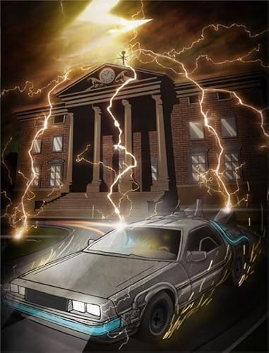 WDZFF Puzzle 1000 Teile Classic Film Back Future Poster Home Stress Relieving Game Qw134Yz von WDZFF