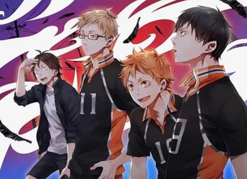 WDZFF Sports Anime Haikyuu! Poster Jigsaw Puzzle 1000 Teile Holzpuzzle Home Stressabbau Spiel Xe67Ws von WDZFF