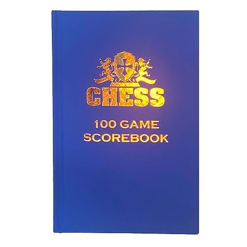 WE Games Schach-Punktebuch und Notizblock, Hardcover, Blau von WE Games