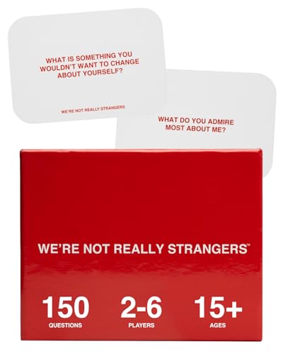 WE'RE NOT REALLY STRANGERS Kartenspiel – EIN interaktives Kartenspiel für Erwachsene und Eisbrecher (in englischer Sprache) von WE'RE NOT REALLY STRANGERS