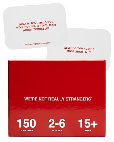 We're Not Really Strangers Kartenspiel – ein interaktives Kartenspiel für Erwachsene und Eisbrecher (in englischer Sprache) von WE'RE NOT REALLY STRANGERS