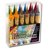 Color-Traumsterne, Mini-Fontänen, 12er Pack von WECO Feuerwerk