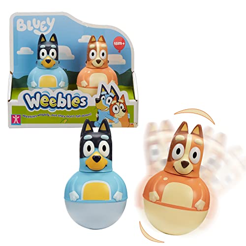 WEEBLES, 2 Figuren Bluey, Culbuto, Spielzeug für Kinder ab 1 Jahr, GIOCHI PREZIOSI, WEU004 von WEEBLES