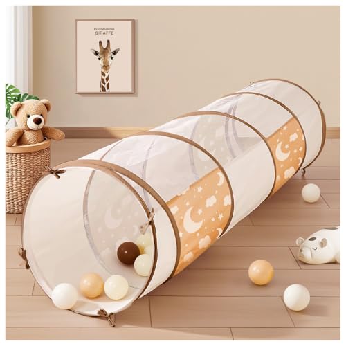 WEEKSUN Tunnel für Kin der, Krabbeltunnel für Kinder mit Atmungsaktivem Netzfenster, Pop-Up-Design mit Tragetasche, 180 cm Spieltunnel für Kinder, Innen&Außenbereich, Tunnel für All Kleinen(Ø 46 cm) WEEKSUN Tunnel für Kin der, Krabbeltunnel für Kinder mit Atmungsaktivem Netzfenster, Pop-Up-Design mit Tragetasche, 180 cm Spieltunnel für Kinder, Innen&Außenbereich, Tunnel für All Kleinen(Ø 46 cm) von WEEKSUN