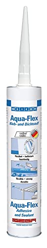 WEICON Aqua-Flex Name 310 ml, flexibler Unterwasserkleber auf MS basis, geeignet für Schwimmbäder, Teichfolien und vieles mehr, weiß von WEICON