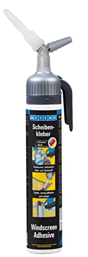 WEICON Fensterkleber 200ml | Schwarz 1-K Kleber und Dichtmittel für die Installation von Glas und Fenstern von WEICON