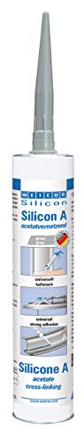 Weicon Silikon A - 310 ml Grau - Universalkleber extrem elastisch von WEICON