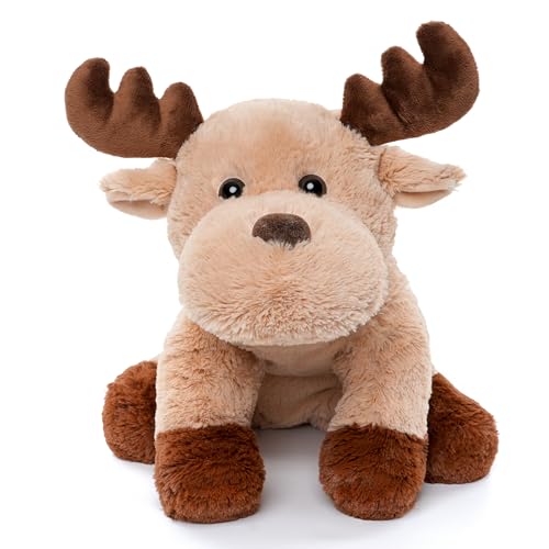 WEIGEDU Entzückendes Karibu, pelziges Rentier, Elch, Elch, Stofftiere, Plüschtier für Kinder, Babys, Jungen, Geburtstag, Schlafenszeit, Dekoration, 33 cm, super weich, Braun WEIGEDU Entzückendes Karibu, pelziges Rentier, Elch, Elch, Stofftiere, Plüschtier für Kinder, Babys, Jungen, Geburtstag, Schlafenszeit, Dekoration, 33 cm, super weich, Braun von WEIGEDU
