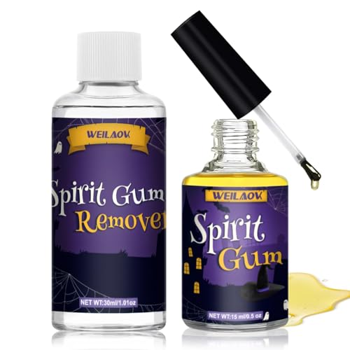 WEILAOK Hautkleber Gesicht, Mastix Hautkleber, Hautkleber, Hautkleber Gesicht & Entferner, Bart Kleber, Hautkleber für Gesicht, Haut, Körper, Cosplay WEILAOK Hautkleber Gesicht, Mastix Hautkleber, Hautkleber, Hautkleber Gesicht & Entferner, Bart Kleber, Hautkleber für Gesicht, Haut, Körper, Cosplay von WEILAOK