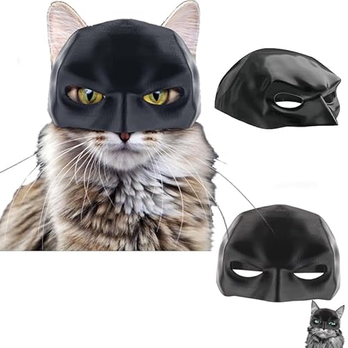 Batman Katzenmasken,Schwarz Batman Maske für Katzen, Fledermaus Masken für Katzen und Haustiere, Halloween Party Dekorationen, niedliche Katze Kostümzubehör, Welpen Rollenspiel Masken Batman Katzenmasken,Schwarz Batman Maske für Katzen, Fledermaus Masken für Katzen und Haustiere, Halloween Party Dekorationen, niedliche Katze Kostümzubehör, Welpen Rollenspiel Masken von WEILONGB