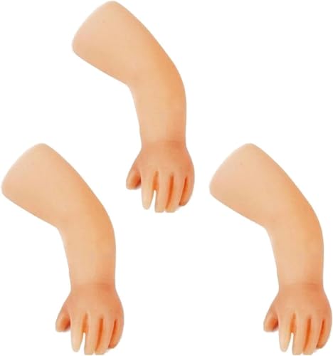 3 Stück Mini Fingerpuppen, Mini Hände Gummihand Spielzeug, Kleine Hände Mini Fingerhände Halloween Kleine Handstütze, Tiny Hands für Halloween Party, Streichspielzeug, Zaubershow Requisiten von WEINIBAO