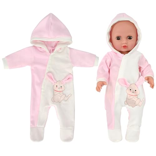 Kleidung Outfits für Baby Puppen, Puppenkleidung für Babypuppen, Kleidung Bekleidung Outfits für Baby Puppen, Puppenzubehör Bodysuit Puppen Kleidung für 35-45 cm New Born Baby Puppen von WEINIBAO