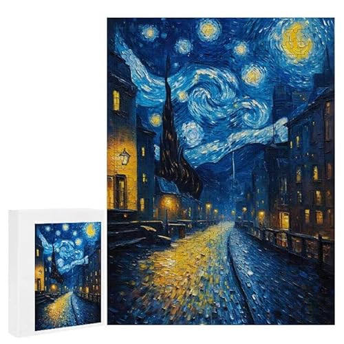 Abstrakter Sternenhimmel - Puzzles für Erwachsene, Puzzle Erwachsene 1000 Teile, Banksy Little Girl Street Artwork Puzzle 75 x 50 cm, DIY-Puzzles für Heimdekoration, Familienpuzzle Geschenkideen D-80 von WEISHIWE