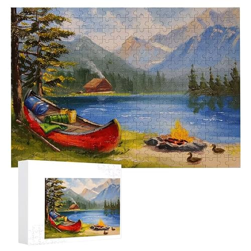 Boat Lake - Puzzles für Erwachsene, Puzzle Erwachsene 1000 Teile, Banksy Little Girl Street Artwork Puzzle 75 x 50 cm, Bunte DIY-Puzzles für Heimdekoration, Familienpuzzle Geschenkideen D-88 von WEISHIWE