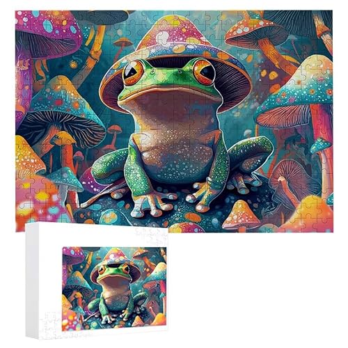 Bunter Frosch - Puzzles für Erwachsene, Puzzle Erwachsene 1000 Teile, Banksy Little Girl Street Artwork Puzzle 75 x 50 cm, Bunte DIY-Puzzles für Heimdekoration, Familienpuzzle Geschenkideen D-58 von WEISHIWE