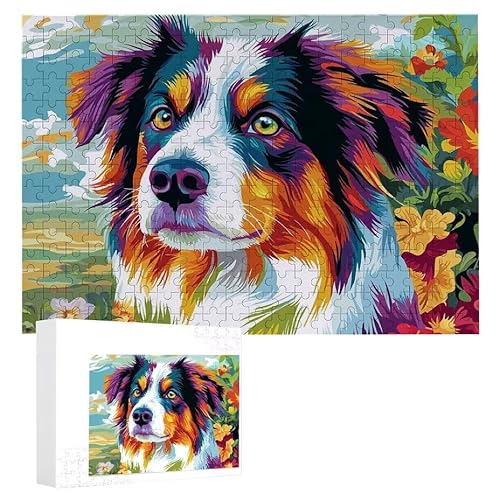 Bunter Hund - Puzzles für Erwachsene, Puzzle Erwachsene 1200 Teile, Banksy Little Girl Street Artwork Puzzle 75 x 50 cm, Bunte DIY-Puzzles für Heimdekoration, Familienpuzzle Geschenkideen D-51 von WEISHIWE