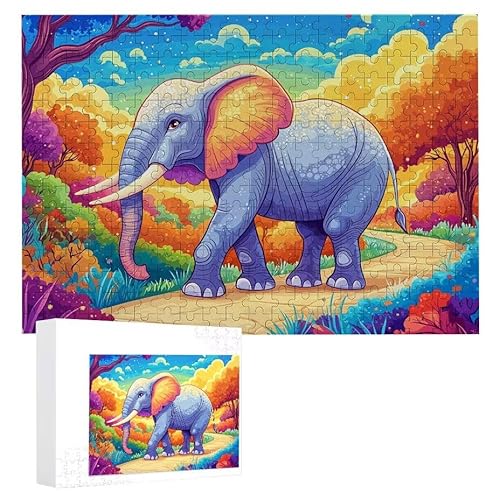 Elefant - Puzzles für Erwachsene, Puzzle Erwachsene 1000 Teile, Banksy Little Girl Street Artwork Puzzle 75 x 50 cm, Bunte DIY-Puzzles für Heimdekoration, Familienpuzzle Geschenkideen D-102 von WEISHIWE