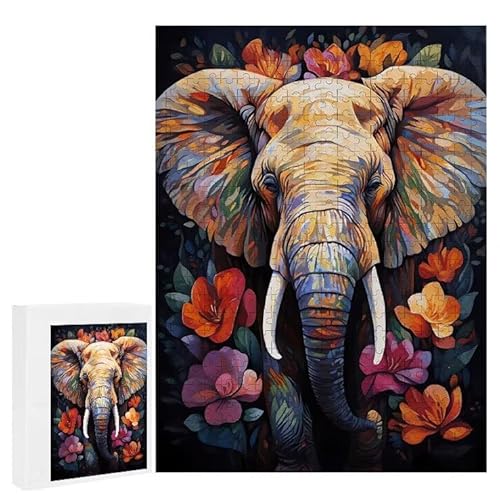 Elefant - Puzzles für Erwachsene, Puzzle Erwachsene 2000 Teile, Banksy Little Girl Street Artwork Puzzle 100 x 70 cm, Bunte DIY-Puzzles für Heimdekoration, Familienpuzzle Geschenkideen D-101 von WEISHIWE