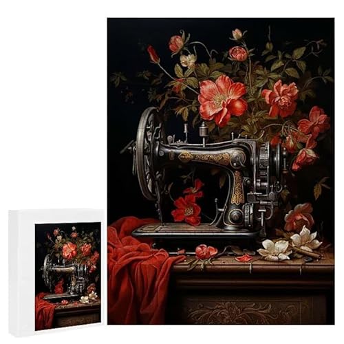 Nähmaschine - Puzzles für Erwachsene, Puzzle Erwachsene 1500 Teile, Banksy Little Girl Street Artwork Puzzle 87 x 57 cm, Bunte DIY-Puzzles für Heimdekoration, Familienpuzzle Geschenkideen D-200 von WEISHIWE