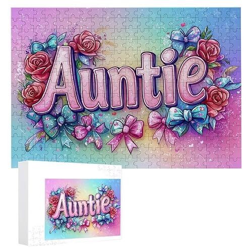 Puzzle 1200 Teile Erwachsene Tante 75 x 50 cm, 3D Visuelle Wooden Puzzle, DIY Craft Bastelpuzzles für Heimdekoration, Geschenkbox, Familie herausforderndes Puzzles F-2 von WEISHIWE