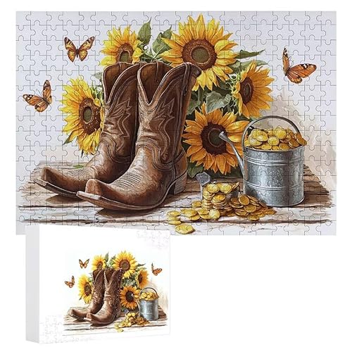 Puzzle 2000 Teile Erwachsene Schuhe Sonnenblume 100 x 70 cm, 3D Visuelle Wooden Puzzle, DIY Craft Bastelpuzzles für Heimdekoration, Geschenkbox, Familie herausforderndes Puzzles F-702 Puzzle 2000 Teile Erwachsene Schuhe Sonnenblume 100 x 70 cm, 3D Visuelle Wooden Puzzle, DIY Craft Bastelpuzzles für Heimdekoration, Geschenkbox, Familie herausforderndes Puzzles F-702 von WEISHIWE