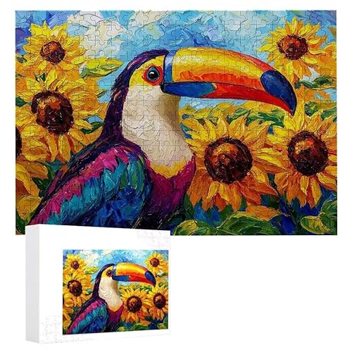 Puzzle 2000 Teile Erwachsene Toucan 100 x 70 cm, 3D Visuelle Wooden Puzzle, DIY Craft Bastelpuzzles für Heimdekoration, Geschenkbox, Familie herausforderndes Puzzles F-106 von WEISHIWE