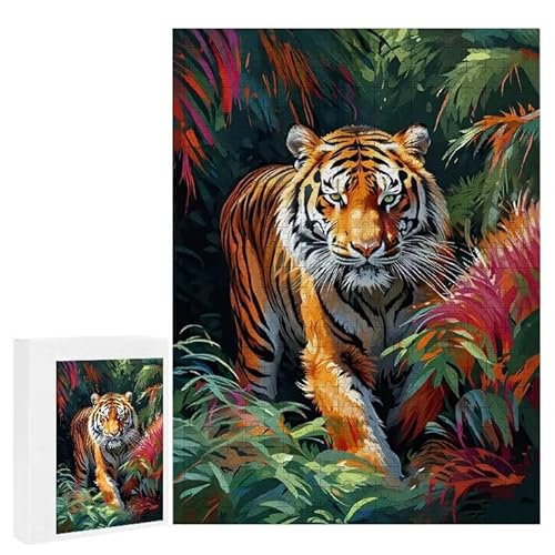 Tiger - Puzzles für Erwachsene, Puzzle Erwachsene 1000 Teile, Banksy Little Girl Street Artwork Puzzle 75 x 50 cm, Bunte DIY-Puzzles für Heimdekoration, Familienpuzzle Geschenkideen D-430 Tiger - Puzzles für Erwachsene, Puzzle Erwachsene 1000 Teile, Banksy Little Girl Street Artwork Puzzle 75 x 50 cm, Bunte DIY-Puzzles für Heimdekoration, Familienpuzzle Geschenkideen D-430 von WEISHIWE