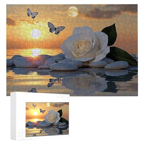 Weiße Rose Sonnenuntergang - Puzzles für Erwachsene, Puzzle Erwachsene 1500 Teile, Banksy Little Girl Street Artwork Puzzle 87 x 57 cm, DIY-Puzzles für Heimdekoration, Familienpuzzle Geschenkideen D14 Weiße Rose Sonnenuntergang - Puzzles für Erwachsene, Puzzle Erwachsene 1500 Teile, Banksy Little Girl Street Artwork Puzzle 87 x 57 cm, DIY-Puzzles für Heimdekoration, Familienpuzzle Geschenkideen D14 von WEISHIWE