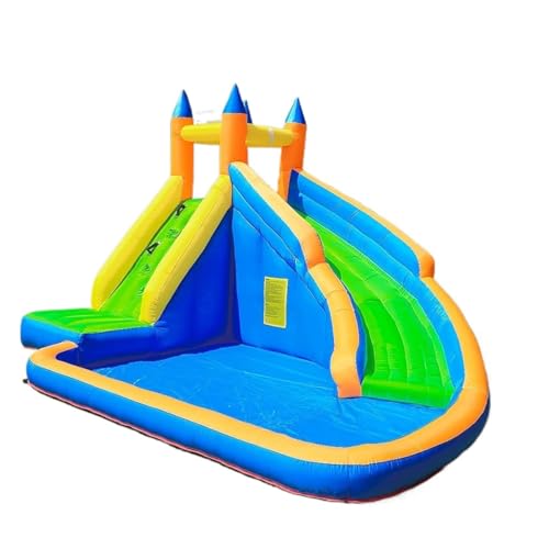 Action Air Bounce House Castle Hinterhof Party, Aufblasbare Burgen for kleine Haushalte Spielplatz for Outdoor-Spielzeug Kletterspielzeug for Kinder von WEITINGKKK