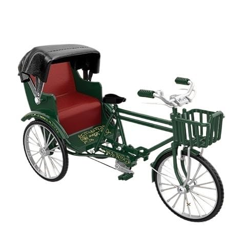 WEITINGKKK Finger Bike, Dreirädriger gelber Bus, Legierungsmodell, Sammlerornamente(Green) von WEITINGKKK