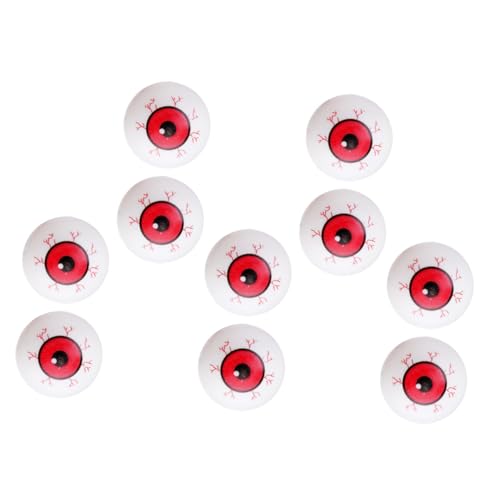 WEKADRIN 10 Stück Teiliges Halloween Kunststoff Gruselige Kunstaugen mit Roten Adern Horror Party Deko und Scherzartikel für Halloween Party und Horror Themenveranstaltungen WEKADRIN 10 Stück Teiliges Halloween Kunststoff Gruselige Kunstaugen mit Roten Adern Horror Party Deko und Scherzartikel für Halloween Party und Horror Themenveranstaltungen von WEKADRIN