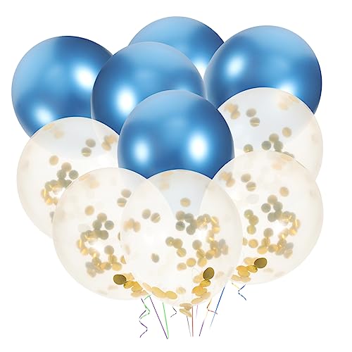 WEKADRIN 10St Blauer goldener Ballon rote weiße blaue Luftballons funkeln Partyballons Bänder weihnachts luftballons weihnachtsballons Ballondekoration Geburtstag Luftballons Emulsion von WEKADRIN