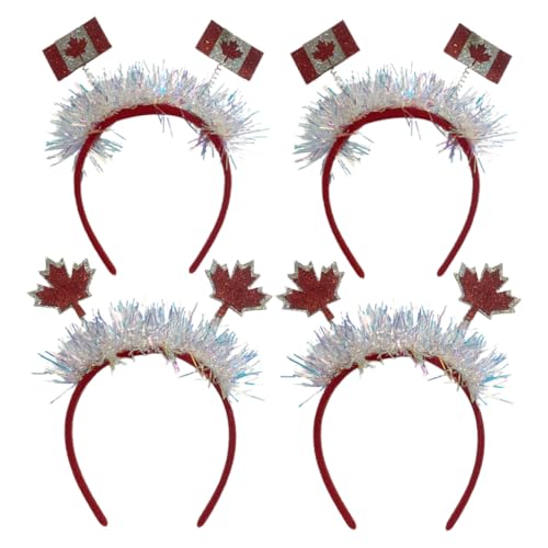 WEKADRIN 4 Stück Teiliges Festival Haarreif mit Zarten Ahornblatt Kostüm Accessoires Leichter Haarschmuck für Mädchen für Karneval Party und Nationalfeiertag WEKADRIN 4 Stück Teiliges Festival Haarreif mit Zarten Ahornblatt Kostüm Accessoires Leichter Haarschmuck für Mädchen für Karneval Party und Nationalfeiertag von WEKADRIN