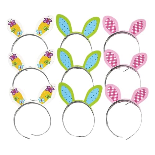 WEKADRIN 9 Stück Teiliges Ostern Hasenohren Haarreif Leichtes Haarschmuck Accessoire für Erwachsene Modisch und Bequem für Party Festival Foto Requisiten und Festliche Kostüme WEKADRIN 9 Stück Teiliges Ostern Hasenohren Haarreif Leichtes Haarschmuck Accessoire für Erwachsene Modisch und Bequem für Party Festival Foto Requisiten und Festliche Kostüme von WEKADRIN