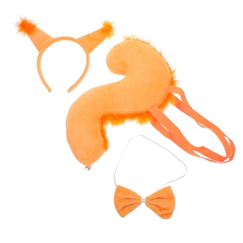WEKADRIN Eichhörnchen-Stirnband-Set Tierohren-Stirnband für Halloween Cosplay Eichhörnchen Schwanzkostüm Tier Stoff Gelb WEKADRIN Eichhörnchen-Stirnband-Set Tierohren-Stirnband für Halloween Cosplay Eichhörnchen Schwanzkostüm Tier Stoff Gelb von WEKADRIN