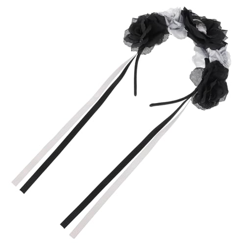 WEKADRIN Halloween Haarschmuck mit Silbernem Totenkopf und Rosen Bequemes Stirnband für Halloween Kostümparty Cosplay und Festliche Verkleidungen WEKADRIN Halloween Haarschmuck mit Silbernem Totenkopf und Rosen Bequemes Stirnband für Halloween Kostümparty Cosplay und Festliche Verkleidungen von WEKADRIN
