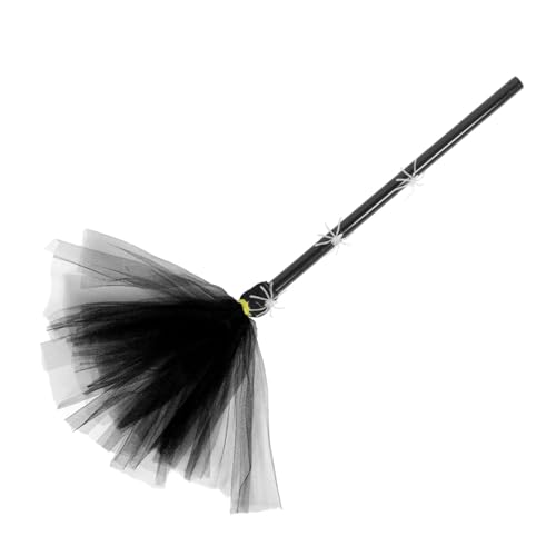 WEKADRIN Luminous Spider Web Besen Halloween -Requisite Cosplay Hexenbesen Halloween -Dekorationen Erwachsene Stütze Dekorate Polyester Schwarz WEKADRIN Luminous Spider Web Besen Halloween -Requisite Cosplay Hexenbesen Halloween -Dekorationen Erwachsene Stütze Dekorate Polyester Schwarz von WEKADRIN