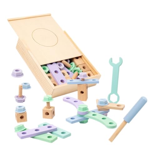 WEKAMOS Werkzeugset für Kinder Holz Werkzeugkasten Kleiner Selbstgemacht Spielzeug Pädagogisches Lernspielzeug für Kleinkinder Kreatives Bauen und Erforschen für Jungen und Mädchen WEKAMOS Werkzeugset für Kinder Holz Werkzeugkasten Kleiner Selbstgemacht Spielzeug Pädagogisches Lernspielzeug für Kleinkinder Kreatives Bauen und Erforschen für Jungen und Mädchen von WEKAMOS