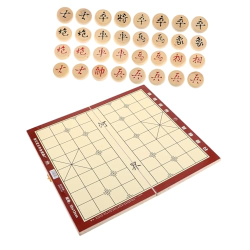 WEKAMOS 1 Schachtel Chinesisches Schachbrett Chinesische Dame Chinesisches Damespiel Chinsee-Schach Klappbares Schachbrett Traditionelles Brettspiel Aus Holz China-Schach Hölzern von WEKAMOS