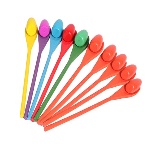 WEKAMOS 10 Sätze Teiliges Egg Balance Game aus Langlebigem Holz mit Bunten Löffeln und Eiern Trainingsspielzeug für Gleichgewicht und Outdoor Spiel für Geeignet für Familienpicknick und WEKAMOS 10 Sätze Teiliges Egg Balance Game aus Langlebigem Holz mit Bunten Löffeln und Eiern Trainingsspielzeug für Gleichgewicht und Outdoor Spiel für Geeignet für Familienpicknick und von WEKAMOS