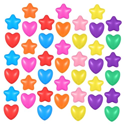 WEKAMOS 100 Stück Bunte Sterne und Herzförmige Bälle für Indoor Spielzelt Babyspielzeug Partygeschenke Spielplatz Zubehör für Kleinkinder WEKAMOS 100 Stück Bunte Sterne und Herzförmige Bälle für Indoor Spielzelt Babyspielzeug Partygeschenke Spielplatz Zubehör für Kleinkinder von WEKAMOS