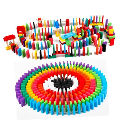 WEKAMOS 120 Stück Teiliges Domino Bausteine aus Hochwertigem Holz Farbige Pädagogische Bauklötze für Erwachsene Kreatives Vorstellungskraft und Stressabbau WEKAMOS 120 Stück Teiliges Domino Bausteine aus Hochwertigem Holz Farbige Pädagogische Bauklötze für Erwachsene Kreatives Vorstellungskraft und Stressabbau von WEKAMOS